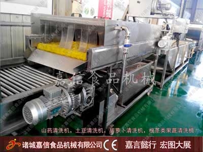 Carrot cleaning machine